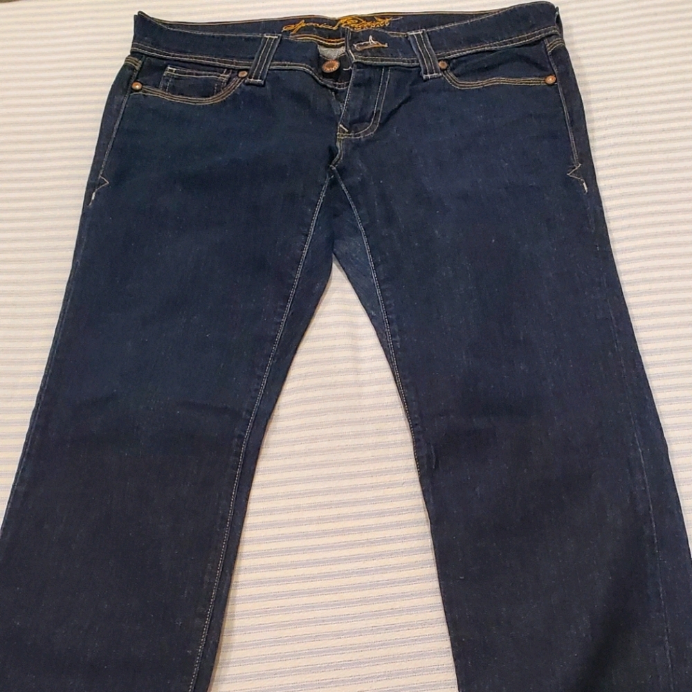 Denim straight leg